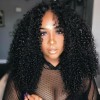 Jada Hair Natural Black Remy Virgin Curly Hair Wigs with Lace Front