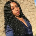 Jada Affordable Remy Indian Human Hair Deep Curly Lace Front Wig