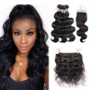 Jada Soft Indian Virgin Hair Body Wave Bundles with Lace Closure