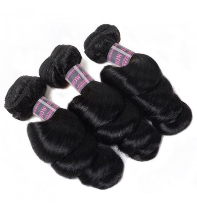 Jada Natural Color Weave 3 Bundles Virgin Loose Wave Malaysian Hair