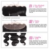 Jada 3 PC Realistic Brazilian Virgin Hair Bundle Weave Swiss Lace Frontal