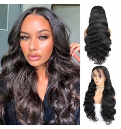 Jada Realistic Remy Brazilian Human Body Wave Hair Wigs with 4x4 Swiss Lace Front