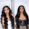 Jada Long Straight Black Human Hair 4 Bundle Loose Deep Wave with Closure