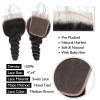 Jada Hair Natural Black Indian Loose Wave 3 Bundle Deals with Swiss Lace Closure