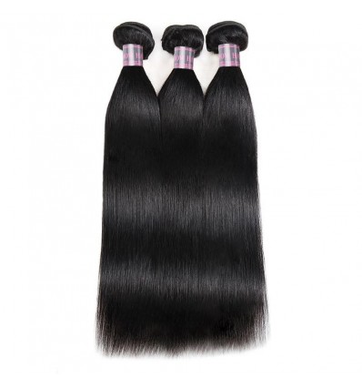 Jada Remy Virgin Malaysian Human Hair Extensions Straight 3 Bundles