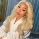 Jada Brazilian 613 Blonde Human Hair Wigs with Lace Closure Body Wave