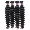 Jada Glueless Indian Deep Wave Hair Weaving 4 Bundles with Lace Closure